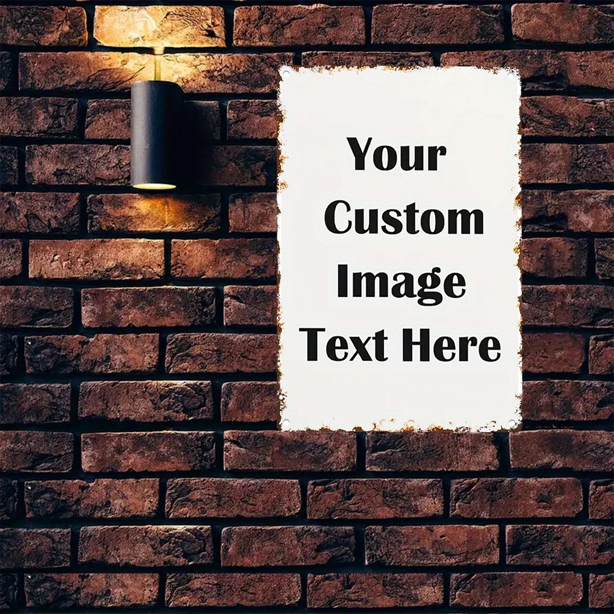 Home Office Image - Металлическая табличка с индивидуальным фото и
