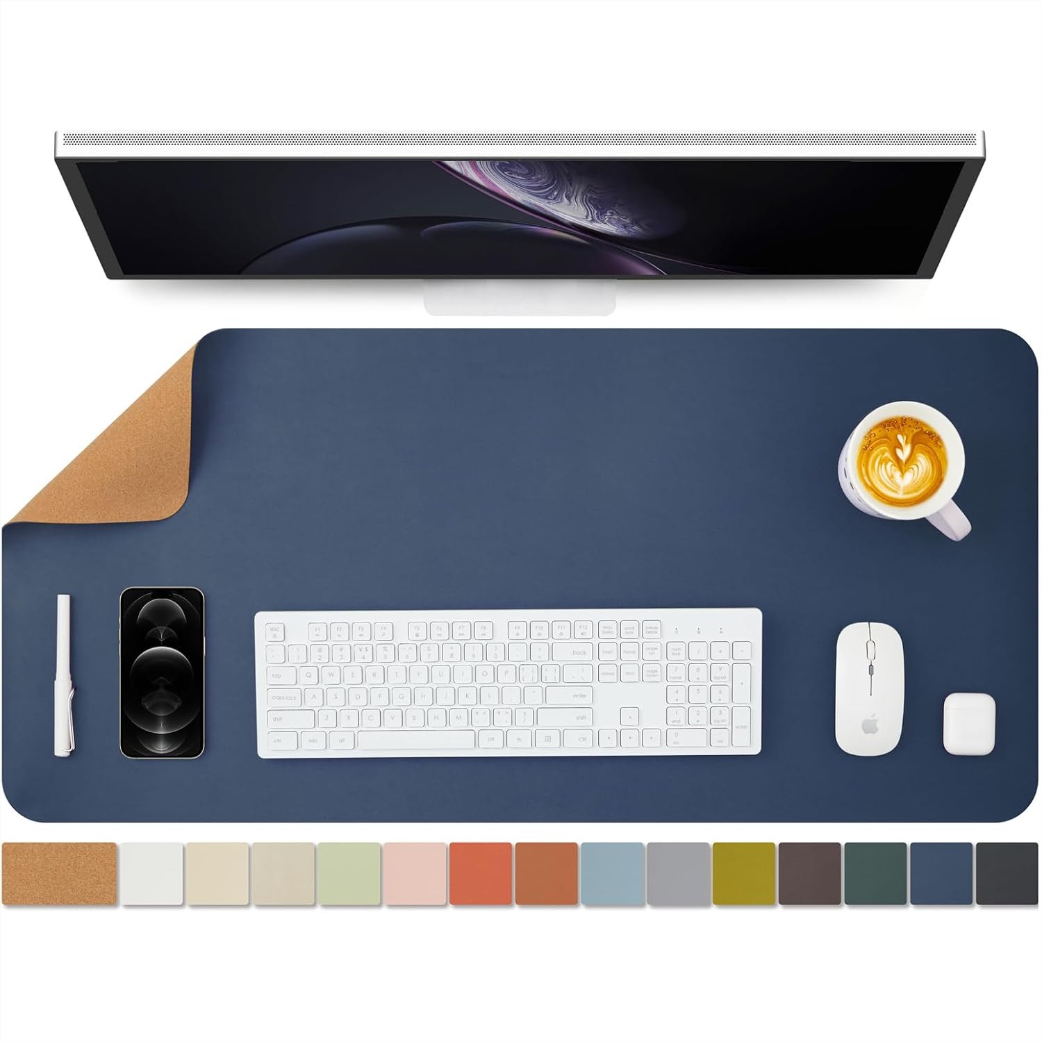 Home Office Image - Коврик для стола из пробки, двусторонний,