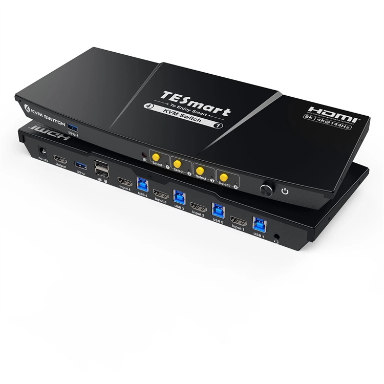 Home Office Kvm Switch - TESmart 4-портовый HDMI KVM-переключатель с 4