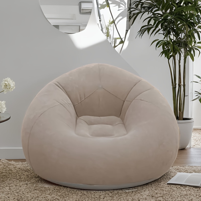 Home Office Image - Flocked PVC Inflatable Sofa Chair -