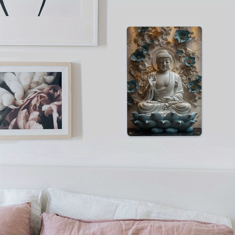 Статуя Будды Дзен, алюминиевое – обзор и цена Home Office Yoga Room Ideas