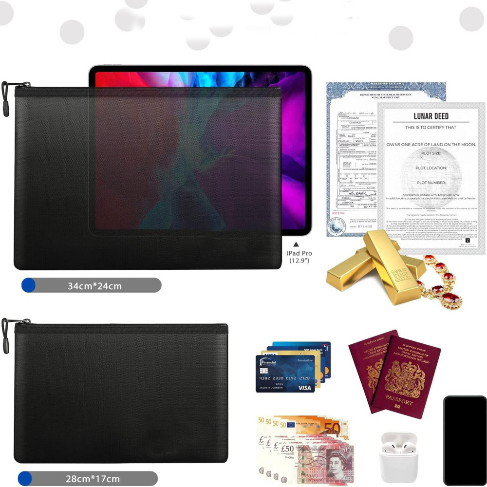 Огнеупорная сумка для документ – обзор и цена Home Office Passport